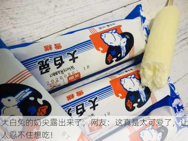 大白兔的奶尖露出来了，网友：这真是太可爱了，让人忍不住想吃！