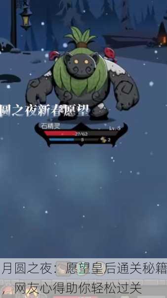 月圆之夜：愿望皇后通关秘籍，网友心得助你轻松过关