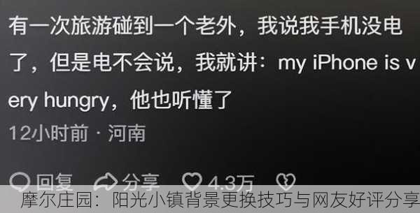 摩尔庄园：阳光小镇背景更换技巧与网友好评分享