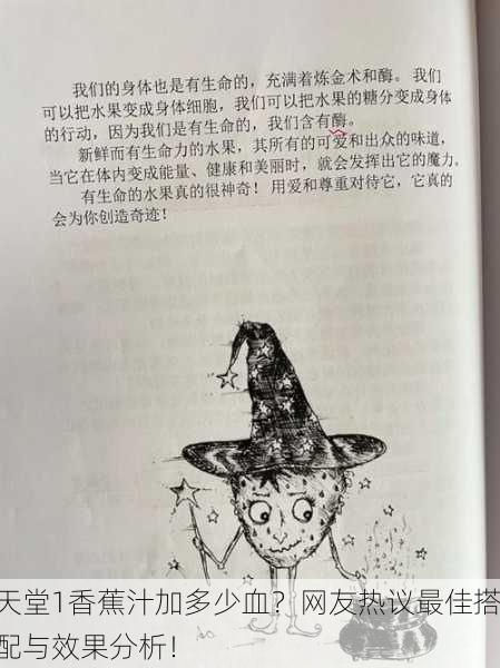 天堂1香蕉汁加多少血？网友热议最佳搭配与效果分析！