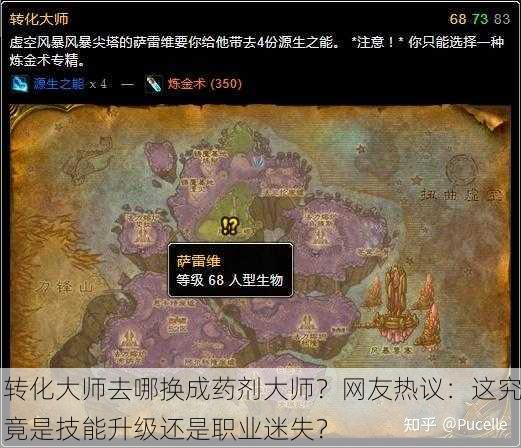 转化大师去哪换成药剂大师？网友热议：这究竟是技能升级还是职业迷失？