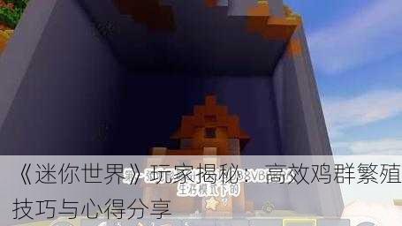 《迷你世界》玩家揭秘：高效鸡群繁殖技巧与心得分享