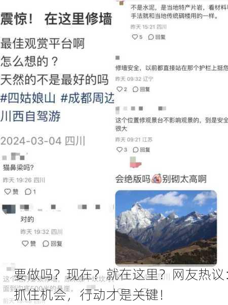 要做吗？现在？就在这里？网友热议：抓住机会，行动才是关键！