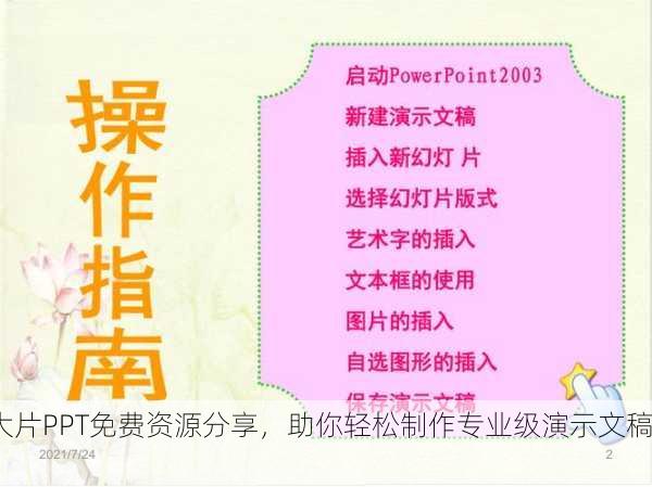 大片PPT免费资源分享，助你轻松制作专业级演示文稿！