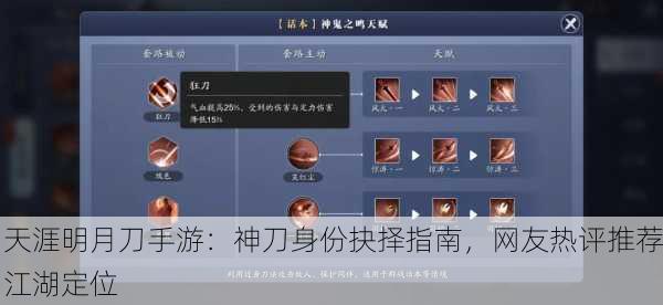 天涯明月刀手游：神刀身份抉择指南，网友热评推荐江湖定位