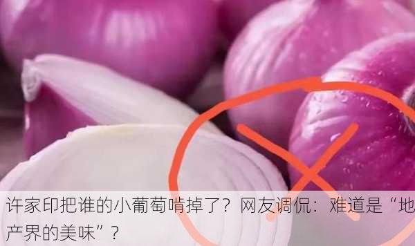 许家印把谁的小葡萄啃掉了？网友调侃：难道是“地产界的美味”？