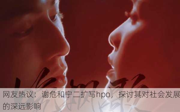 网友热议：谢危和宁二扩写hpo，探讨其对社会发展的深远影响