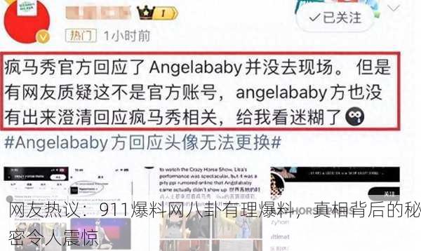 网友热议：911爆料网八卦有理爆料，真相背后的秘密令人震惊