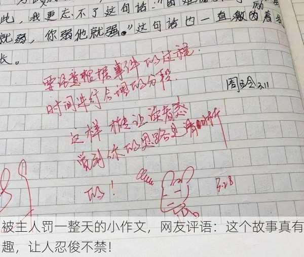 被主人罚一整天的小作文，网友评语：这个故事真有趣，让人忍俊不禁！
