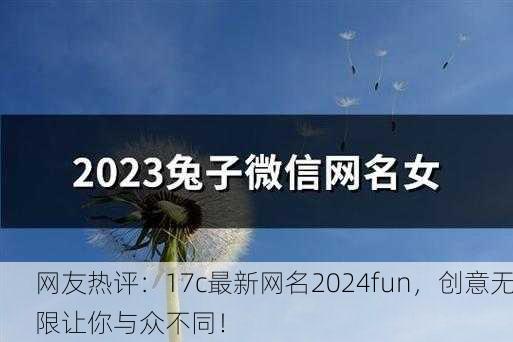 网友热评：17c最新网名2024fun，创意无限让你与众不同！