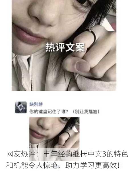 网友热评：丰年经的继拇中文3的特色和机能令人惊艳，助力学习更高效！