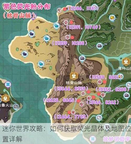 迷你世界攻略：如何获取荧光晶体及地图位置详解