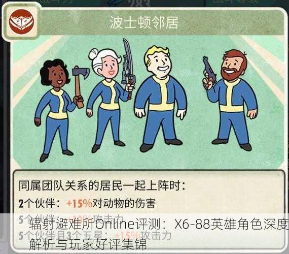辐射避难所Online评测：X6-88英雄角色深度解析与玩家好评集锦