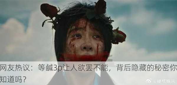 网友热议：等鹹3p让人欲罢不能，背后隐藏的秘密你知道吗？