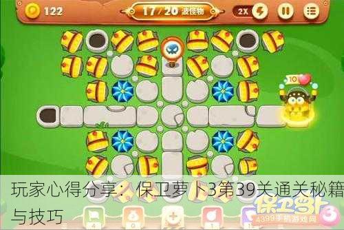玩家心得分享：保卫萝卜3第39关通关秘籍与技巧