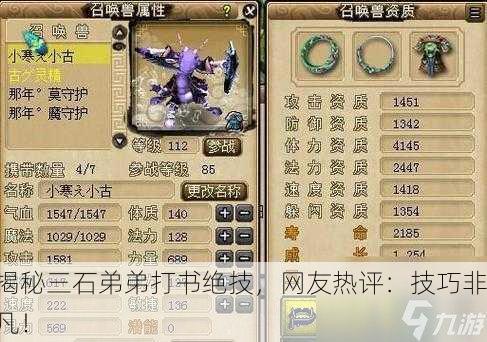 揭秘三石弟弟打书绝技，网友热评：技巧非凡！