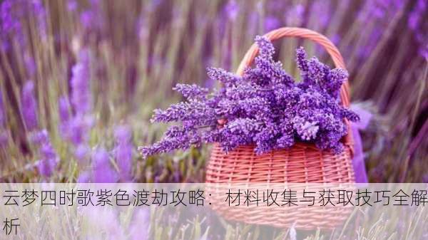 云梦四时歌紫色渡劫攻略：材料收集与获取技巧全解析