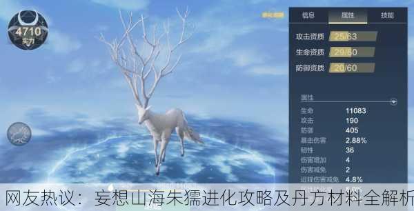 网友热议：妄想山海朱獳进化攻略及丹方材料全解析
