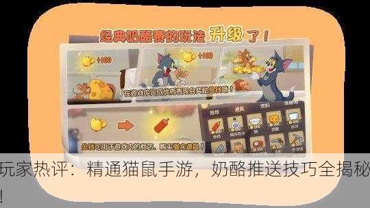 玩家热评：精通猫鼠手游，奶酪推送技巧全揭秘！
