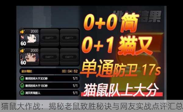 猫鼠大作战：揭秘老鼠致胜秘诀与网友实战点评汇总
