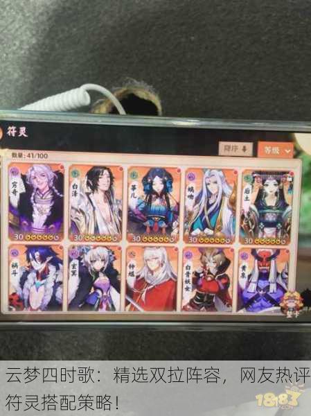云梦四时歌：精选双拉阵容，网友热评符灵搭配策略！