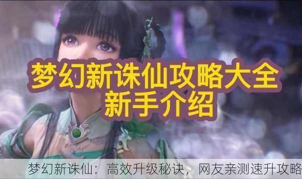梦幻新诛仙：高效升级秘诀，网友亲测速升攻略