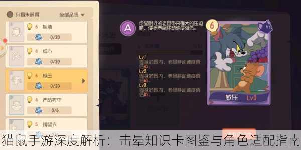 猫鼠手游深度解析：击晕知识卡图鉴与角色适配指南