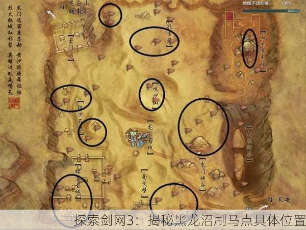 探索剑网3：揭秘黑龙沼刷马点具体位置