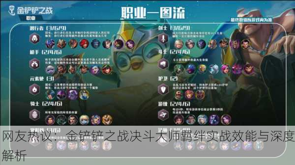 网友热议：金铲铲之战决斗大师羁绊实战效能与深度解析