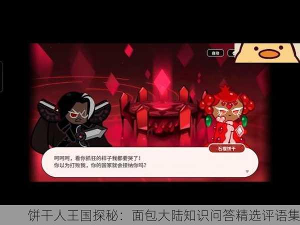 饼干人王国探秘：面包大陆知识问答精选评语集