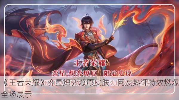 《王者荣耀》弈星炽弈燎原皮肤：网友热评特效燃爆全场展示