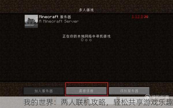 我的世界：两人联机攻略，轻松共享游戏乐趣