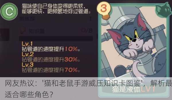 网友热议：'猫和老鼠手游威压知识卡图鉴'，解析最适合哪些角色？