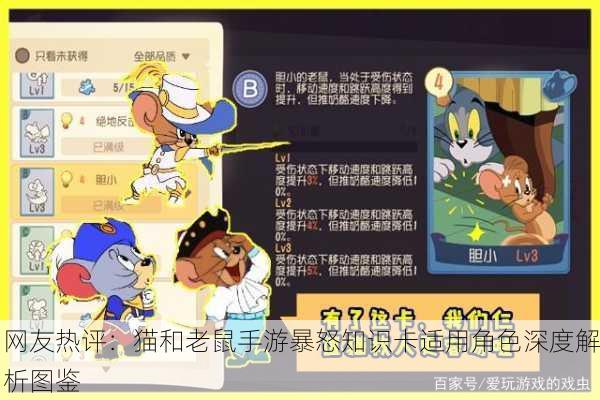 网友热评：猫和老鼠手游暴怒知识卡适用角色深度解析图鉴
