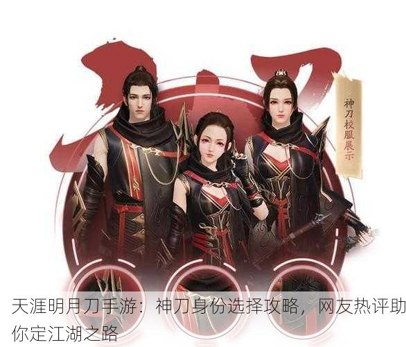 天涯明月刀手游：神刀身份选择攻略，网友热评助你定江湖之路