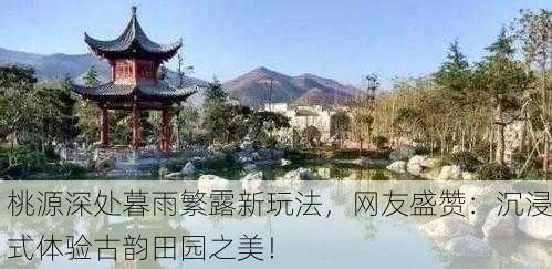 桃源深处暮雨繁露新玩法，网友盛赞：沉浸式体验古韵田园之美！