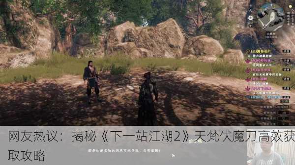 网友热议：揭秘《下一站江湖2》天梵伏魔刀高效获取攻略