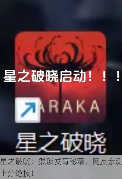 星之破晓：猥琐发育秘籍，网友亲测上分绝技！