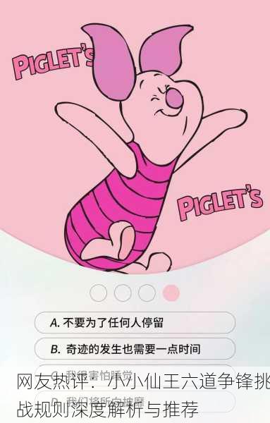 网友热评：小小仙王六道争锋挑战规则深度解析与推荐