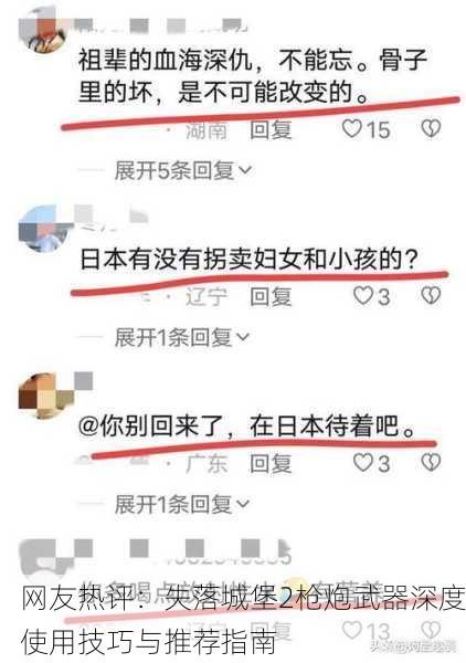 网友热评：失落城堡2枪炮武器深度使用技巧与推荐指南