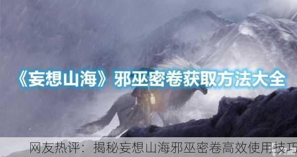 网友热评：揭秘妄想山海邪巫密卷高效使用技巧