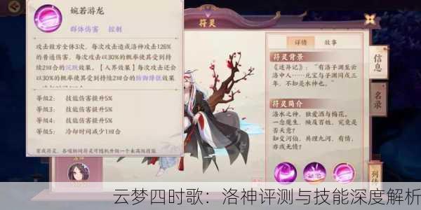 云梦四时歌：洛神评测与技能深度解析