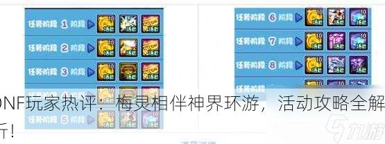 DNF玩家热评：梅灵相伴神界环游，活动攻略全解析！