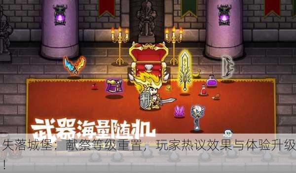 失落城堡：献祭等级重置，玩家热议效果与体验升级！