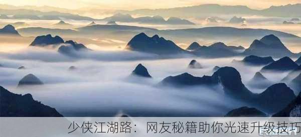 少侠江湖路：网友秘籍助你光速升级技巧