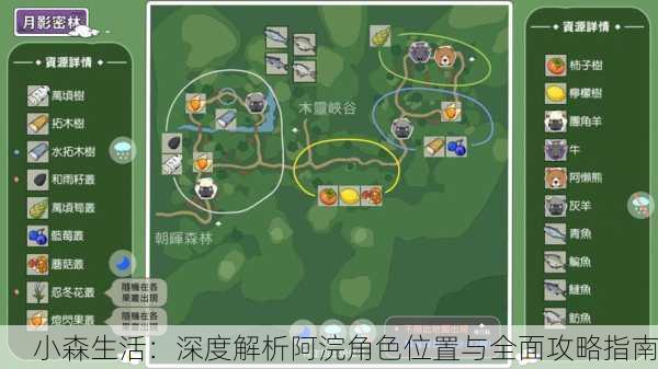 小森生活：深度解析阿浣角色位置与全面攻略指南