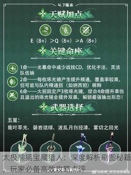 太极熊猫宝藏猎人：深度解析刷图秘籍，玩家必备高效攻略点评