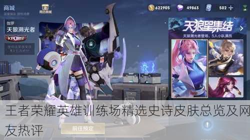 王者荣耀英雄训练场精选史诗皮肤总览及网友热评