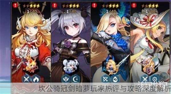 坎公骑冠剑暗萝玩家热评与攻略深度解析