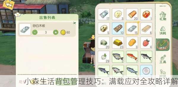 小森生活背包管理技巧：满载应对全攻略详解